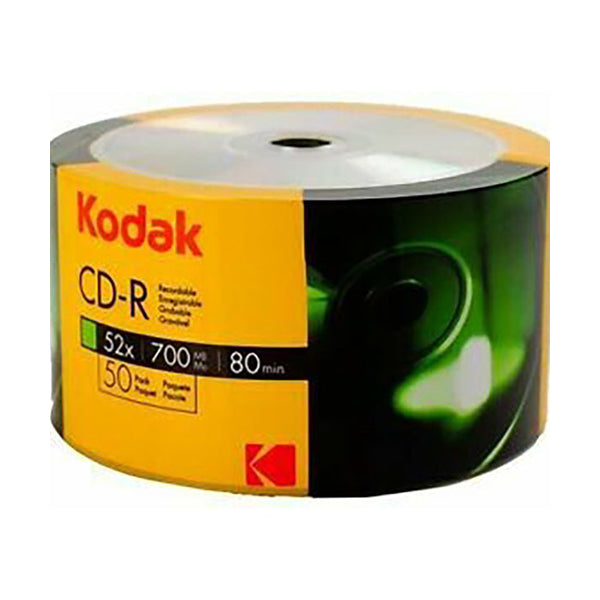 Kodak Backup Devices & Media Brand New Kodak CD-R Blank Discs, Pack of 50-Discs
