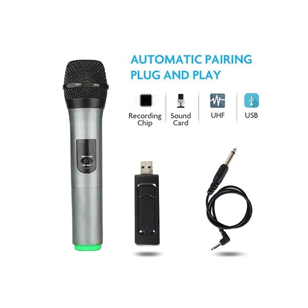Langting Karaoke Sets Silver / Brand New / 1 Year Langting UHF Single Channel Wireless Microphone - L16