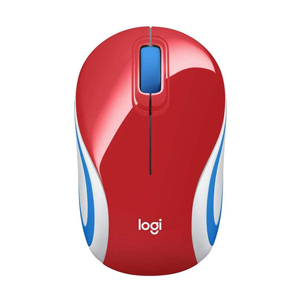 Logitech Electronics Accessories Red / Brand New / 1 Year Logitech M187 2.4GHz Wireless 3-Button Optical Mini Scroll Mouse