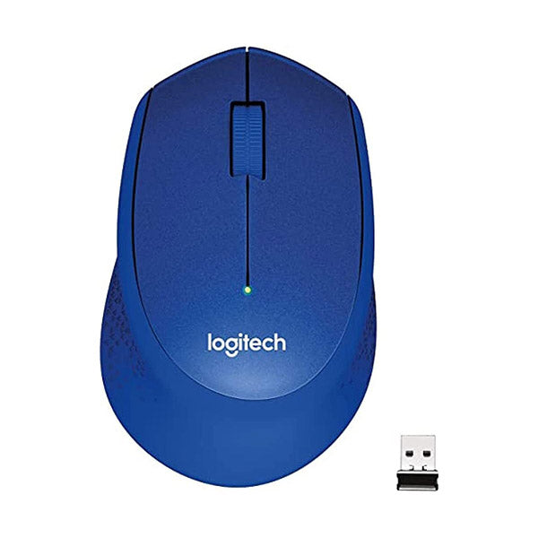 Logitech Electronics Accessories Blue / Brand New / 1 Year Logitech M330 SILENT PLUS Wireless Mouse, 2.4GHz with USB Nano Receiver, 1000 DPI Optical Tracking