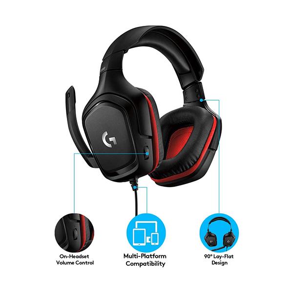 Logitech G432 Wired Gaming Headset DTS Headphone:X 2.0, Flip-to-Mute Mic,  PC NEW