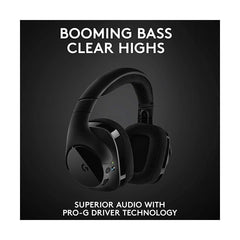 Logitech G533 Wireless Gaming Headset – DTS 7.1 Surround Sound – Pro-G  Audio Drivers, Black 