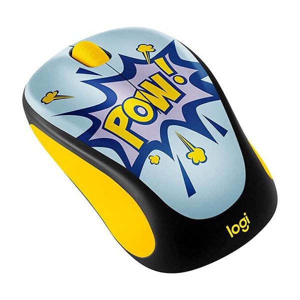 Logitech Keyboards & Mice Brand New / 1 Year Logitech - Design Collection Limited Edition Wireless Compact Mouse with Colorful Designs - POW