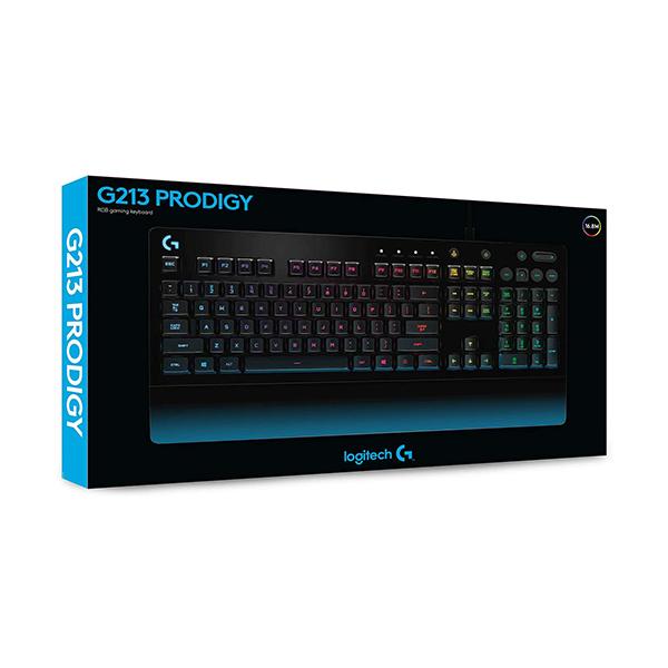 Logitech Keyboards & Mice Black / Brand New / 1 Year Logitech G213 Gaming Keyboard with Dedicated Media Controls, 16.8 Million Lighting Colors Backlit Keys, Spill-Resistant and Durable Design