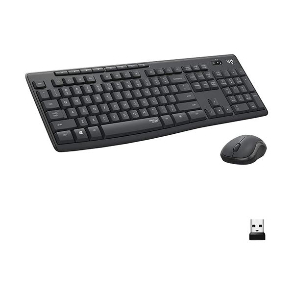 Logitech Keyboards & Mice Graphite / Brand New / 1 Year Logitech MK295 Wireless Mouse & Keyboard Combo with SilentTouch Technology, Full Numpad, Advanced Optical Tracking, Lag-Free Wireless, 90% Less Noise