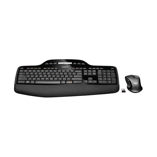 Logitech Keyboards & Mice Black / Brand New / 1 Year Logitech MK710 Wireless Keyboard and Mouse Combo — Includes Keyboard and Mouse, Stylish Design, Built-In LCD Status Dashboard, Long Battery Life