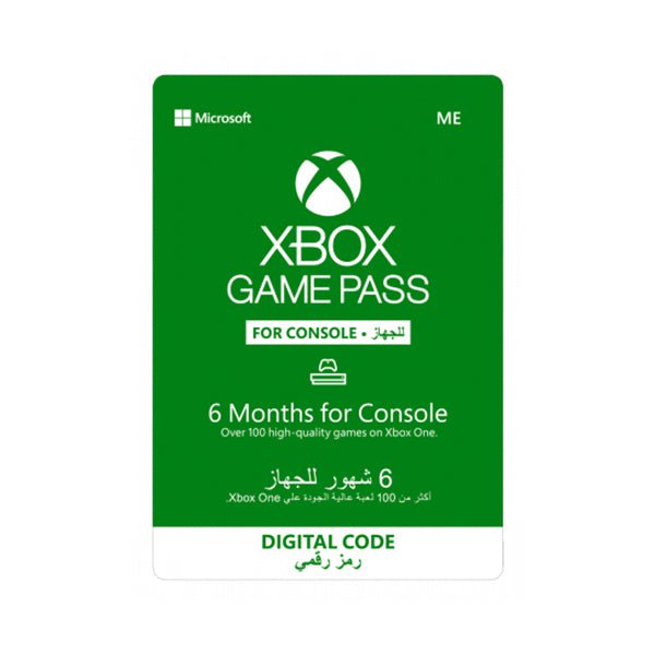 Microsoft XBOX Live Cards XBOX Game Pass GCC XBOX Game Pass 6 Months