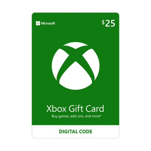Microsoft XBOX Live Cards XBOX Live Gift Card GCC XBOX Live Gift Card - 25 USD
