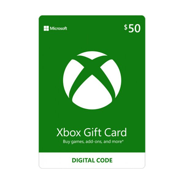 Microsoft XBOX Live Cards XBOX Live Gift Card GCC XBOX Live Gift Card - 50 USD