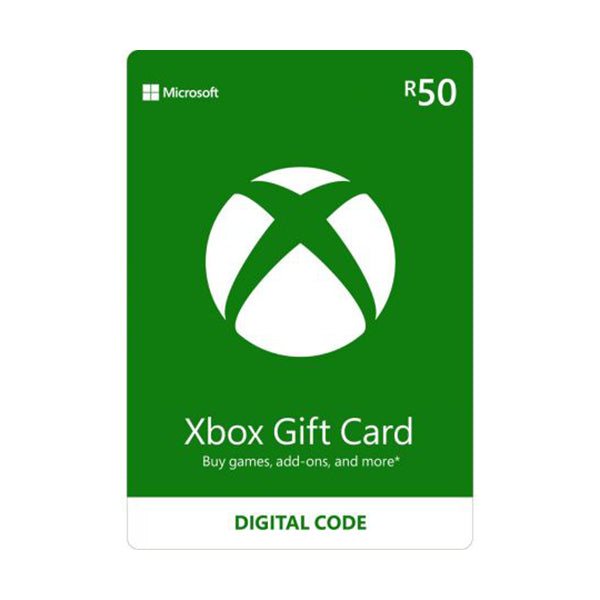 Microsoft XBOX Live Cards XBOX Live Gift Card Microsoft GC-XBOX 50 ZAR ESD Indirect ZA
