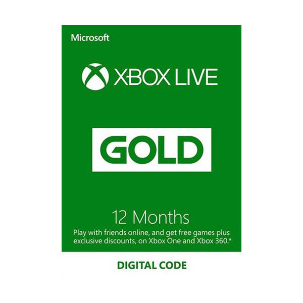 Microsoft XBOX Live Cards XBOX Live Gold Membership USA XBOX Live Gold 12 Months Membership