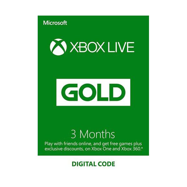 Microsoft XBOX Live Cards XBOX Live Gold Membership USA XBOX Live Gold 3 Months Membership