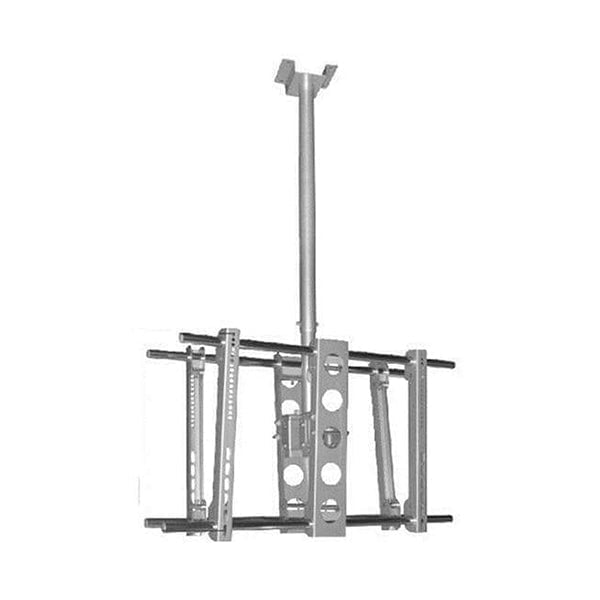 Mobileleb Brackets & Stands Silver / Brand New / 1 Year Ceiling Stand for 2 x LED - LCD - Plasma TV 23"-37", Double Side Mounting - H87