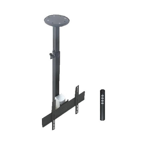 Mobileleb Brackets & Stands Black / Brand New / 1 Year Conqueror, Motorised Ceiling Stand with Remote for LED / LCD / Plasma TV 14"-42" Weight 40kgs, Vesa 400 x 300, Max Length 79cm, Pan +25" -25" Left & Right, Dimension 440*335 Max- H86-M