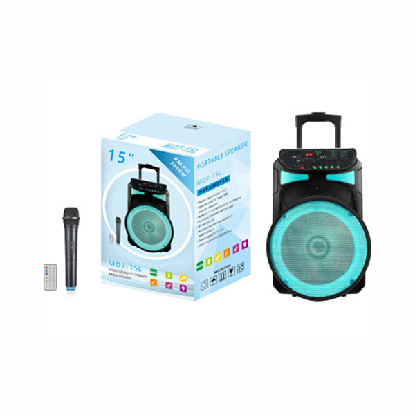 Mobileleb Karaoke Sets Black / Brand New Karaoke Bluetooth Speaker MD7-15L