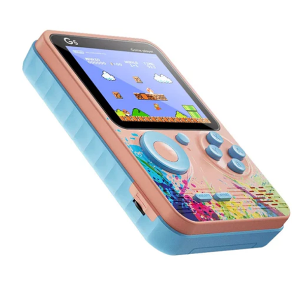 Mobileleb Retro Gaming Console Pink / Brand New / 1 Year G5 Game Box - 500 Retro Games in 1 Mini Game Console Colorful LCD Screen with TV Output USB Rechargeable Portable Gaming Console Classic Games