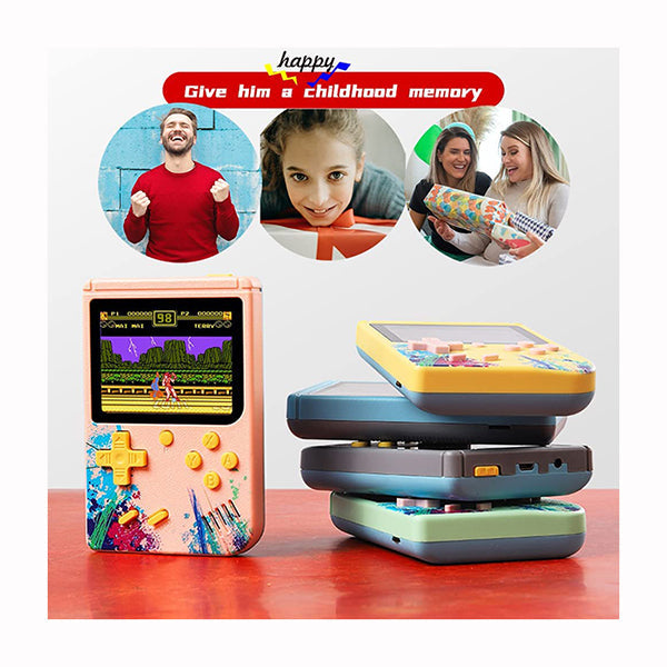 Mobileleb Retro Gaming Console Pink / Brand New Game Box Plus Handheld Gameboy Mini Game Player for Kids and Adults, Retro Game Console with 500 in 1 Built-in Video Games, Portable Game Machine Gift for Family and Friends, Supports Connecting to TV
