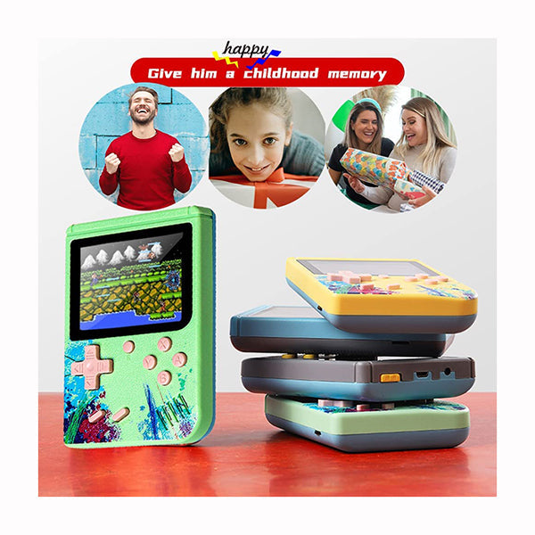 Mobileleb Retro Gaming Console Green / Brand New Game Box Plus Handheld Gameboy Mini Game Player for Kids and Adults, Retro Game Console with 500 in 1 Built-in Video Games, Portable Game Machine Gift for Family and Friends, Supports Connecting to TV