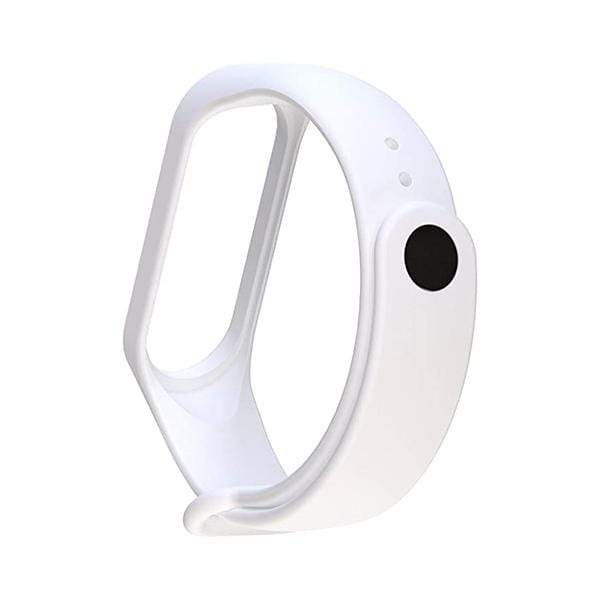 Mobileleb.com Smartwatch & Smart Band Accessories White Bracelet For Xiaomi Mi Band 4 and Band 3, Strap Replacement Waterproof Double Color Double-Breasted Silicone Sport Band