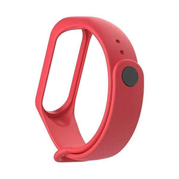 Mobileleb.com Smartwatch & Smart Band Accessories Red Bracelet For Xiaomi Mi Band 4 and Band 3, Strap Replacement Waterproof Double Color Double-Breasted Silicone Sport Band