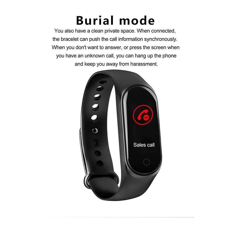 Smart Watch M4 Color Screen Sport Band Waterproof Heart Rate Activity  Tracker A | eBay