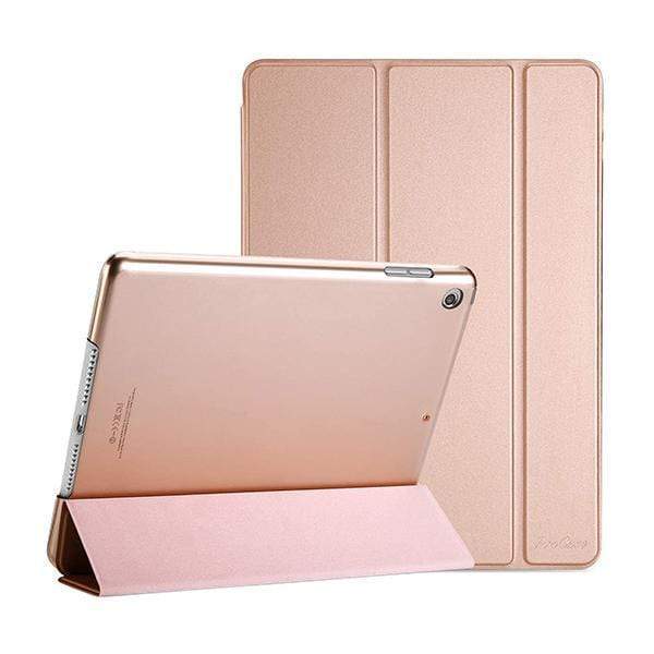 Mobileleb iPad Accessories Rose gold iPad 10.2 Case 2019 7th Generation, Slim Stand Hard Back Shell Protective Smart Cover Case for iPad 7th Gen 10.2 Inch 2019 (A2197 A2198 A2200)