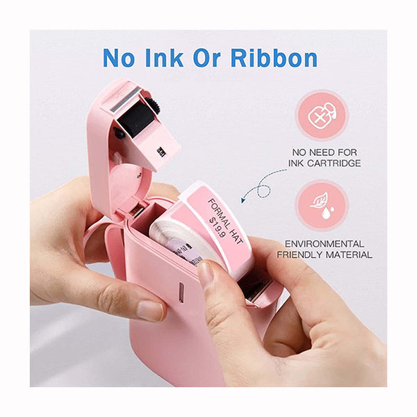 Includes Labeler Machine Tape D11 Portable Wireless Connected Label Printer  Wide Variety Of Templates Available For Phone Pads Easy To Use Office Home