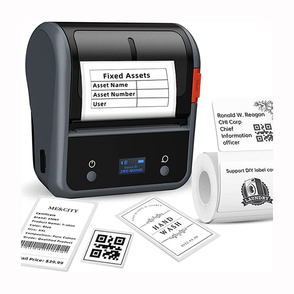 NIIMBOT Label Printers Black / Brand New / 1 Year NIIMBOT Label Maker Machine, B3S Thermal Label Maker, Upgrade 3Inch Thermal Label Printer, Portable Label Maker with 1Pack 70x40mm Label, Bluetooth Label Makers for Clothing, Barcode & Small Business