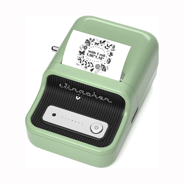 NIIMBOT Label Printers Green / Brand New / 1 Year NIIMBOT Label Maker Machine with 1 Roll Free Tape B21 Vintage 2 inches Width Business Thermal Label Printer Price Gun Shipping Label Tag Writer for Home Office Organization Commercial Use