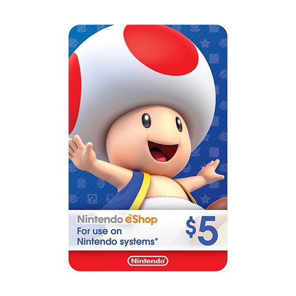Nintendo Gift Cards USA Nintendo eShop Gift Card - 5 USD Topup Card
