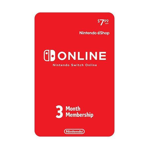 Nintendo Gift Cards USA Nintendo Switch Online 3-Month Individual Membership