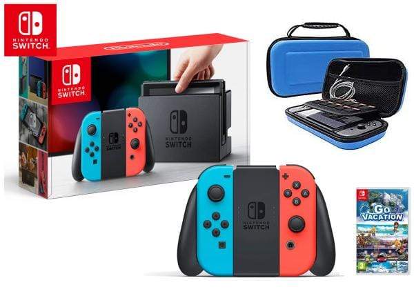 Nintendo Switch 32 GB - Multi Color + Go Vacation + Carrying Case