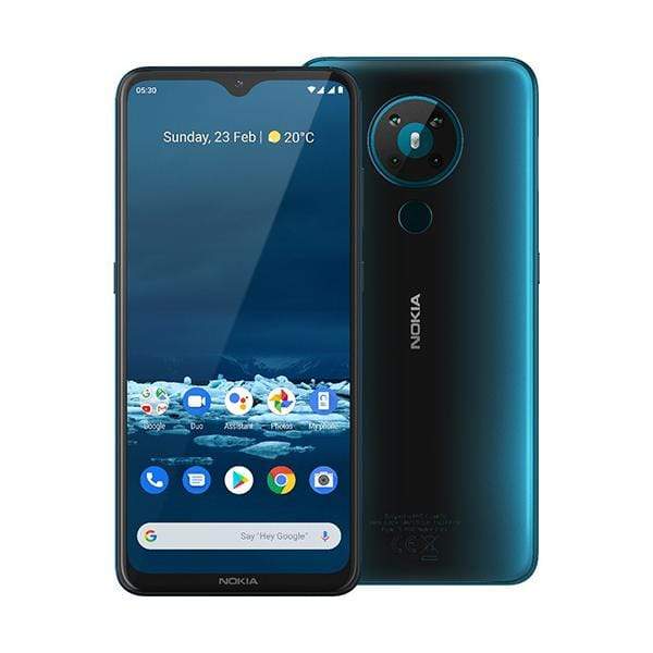 Nokia Mobile Phone Cyan / Brand New / 1 Year Nokia 5.3, 6GB/64GB, 6.55″ IPS LCD Display, Octa-core, Quad Rear Camera 13MP + 5MP + 2MP + 2MP, Selphie Cam 8MP