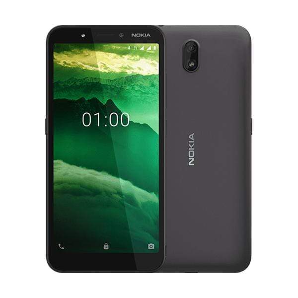 Nokia Mobile Phone Black / Brand New / 1 Year Nokia C1, 1GB/16GB, 5.45″ IPS LCD Display, Quad-core, Rear Camera 5MP, Selphie Cam 5MP