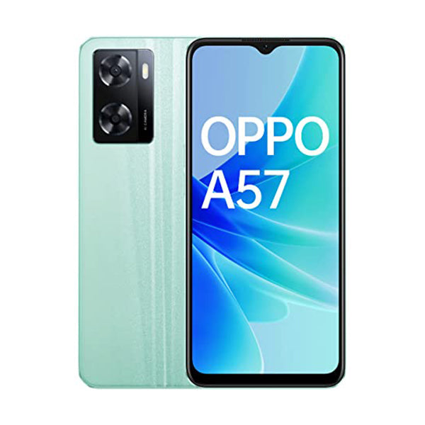 OPPO Mobile Phone Glowing Green / Brand New / 1 Year OPPO A57 4GB/64GB, 6.56″ IPS LCD Display, MediaTek MT6765G Helio G35, Dual Rear Cam 13MP + 2MP, Selfie Cam 8MP