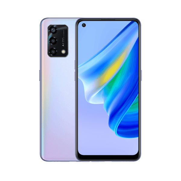 OPPO Mobile Phone Glowing Rainbow Silver / Brand New / 1 Year OPPO A95 8GB/128GB, 6.43″ AMOLED Display, Octa-core, Triple Rear Cam 48MP + 2MP + 2MP, Selphie Cam 16MP, Fingerprint (under display, optical)