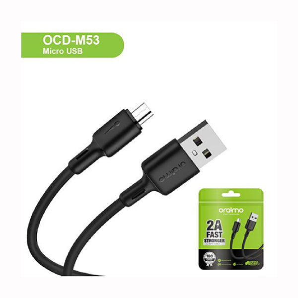 Oraimo Cables Black / Brand New / 1 Year Oraimo Data Cable Micro-USB OCD-M53