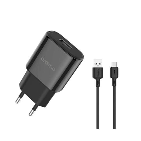 Oraimo Chargers & Power Adapters Black / Brand New / 1 Year Oraimo OCW-E65S+C53 Charger kit 2A Fast Charging