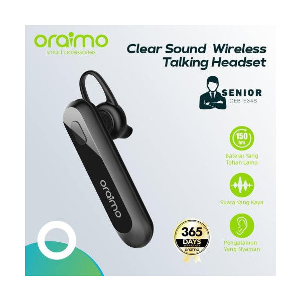 Oraimo Senior Talking Bluetooth Headset OEB E34S