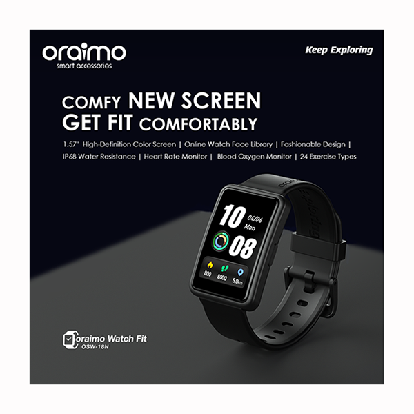 Oraimo fit best sale band features