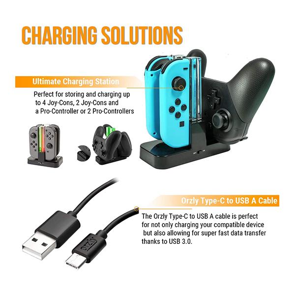 Orzly switch store accessories bundle