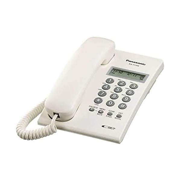 Panasonic Corded Phones White / Brand New / 1 Year Panasonic Caller ID Corded Telephone KX-T7703