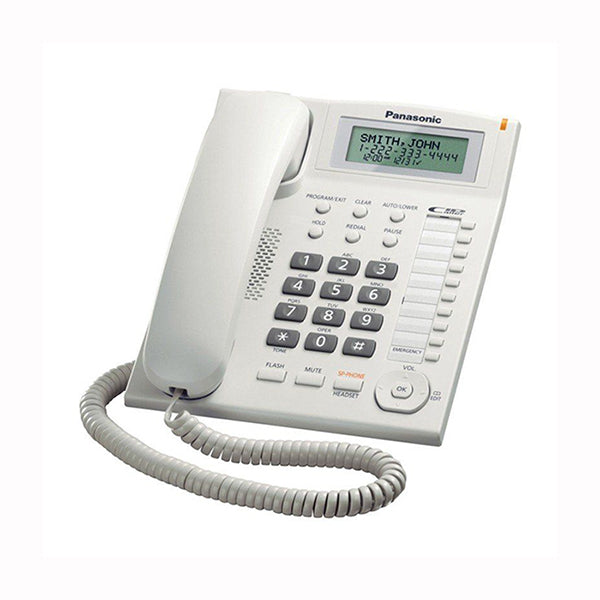 Panasonic Corded Phones White / Brand New / 1 Year Panasonic Caller ID KX-TS880MX - Corded Phone