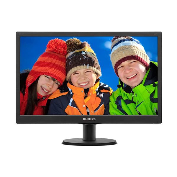 Philips Monitors Black / Brand New / 3 Years Philips 203V5LHSB2 19.5" HD LCD/TFT Monitor (49,5 cm (19.5"), 200 CD/m², 1600 x 900 Pixeles, 5 ms, LED, HD)