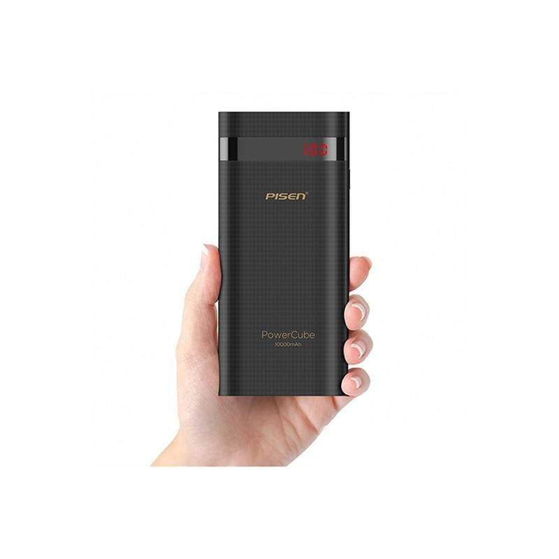 PISEN Cube Series Power Bank 10000mAh Portable External Battery LED Display TS-D220
