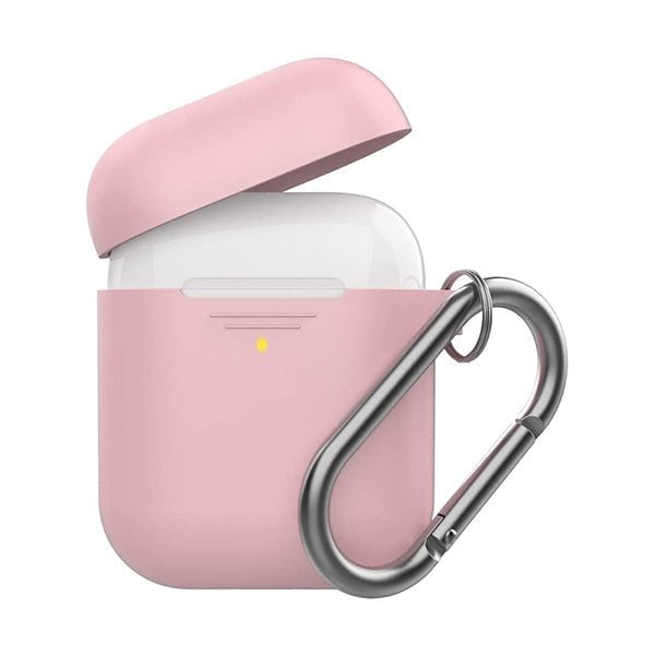Promate Apple AirPods Accessories Pink / Brand New Promate GripCase Silicone AirPods Case, Ultra-Slim Shockproof Protective Wireless Charging Compatible Case Cover with Quick-Snap Carabiner and Anti-Slip Case for Apple AirPods and AirPods 2