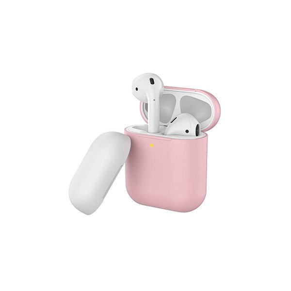 Promate Apple AirPods Accessories Pink / Brand New / 1 Year Promate SiliCase AirPods Case, Premium Silicone Full Protective Drop Protection Wireless Charging Compatible Cover with Anti-Scratch and Dual-Tone Lid Cover for Apple AirPods and AirPods 2