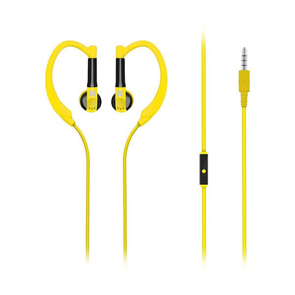 Promate Headsets & Earphones Brand New / 1 Year / Yellow Promate, Gaudy Sports Headphones In-Ear Earphones Stereo Portable Lightweight for Jogging, Running, Sports, Gym for iPhone and Android Smartphones