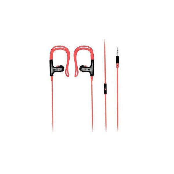Promate Headsets & Earphones Pink / Brand New / 1 Year Promate, Glitzy Wired Earphones, 3.5mm in-Ear Noise Isolating Earhook Over-Ear Headphones with Noise Cancelling and Built-in Mic