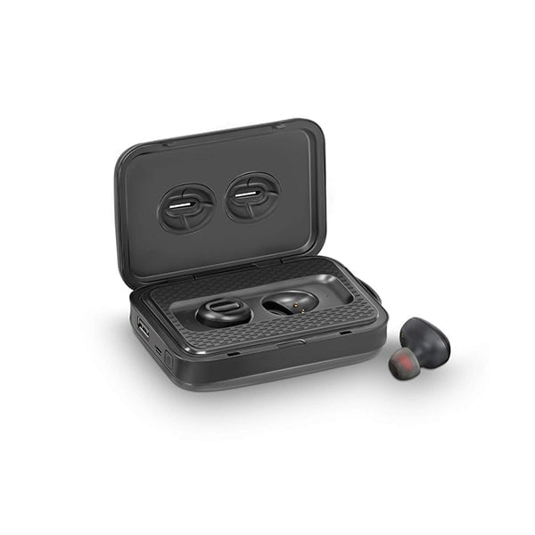 Promate Headsets & Earphones Black / Brand New / 1 Year Promate PowerBeat Wireless Earbud with Power Bank, Smallest True Wireless Bluetooth Headphone with 5000mAh Charging Case, Noise Cancelling and Built-in Mic for All Bluetooth Enables Devices